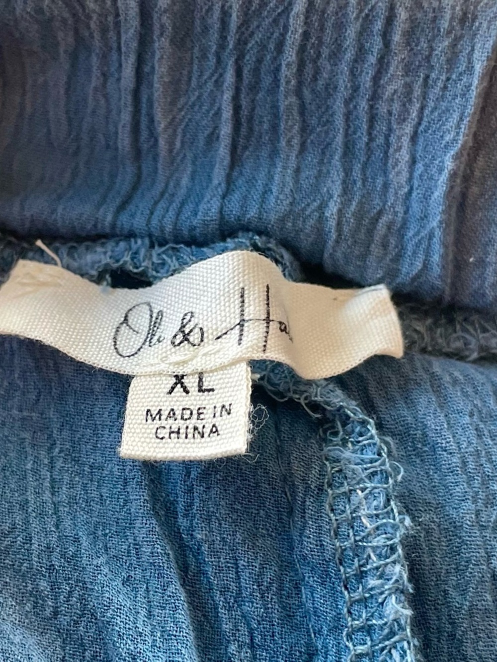 Oli & Hali Blue Tiered Eyelet Lace Midi Coulott Skirtlike NWOT XL - Picture 3 of 5
